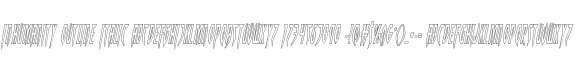 Inhumanity Outline Italic