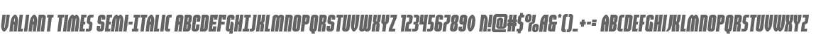 Valiant Times Semi-Italic