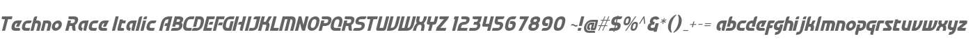 Techno Race Italic