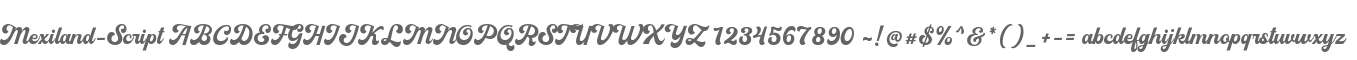 Mexiland Script