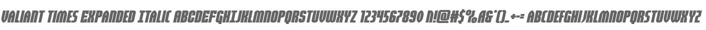 Valiant Times Expanded Italic