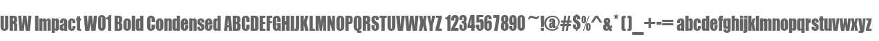 URW Impact W01 Bold Condensed