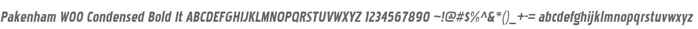 Pakenham W00 Condensed Bold It