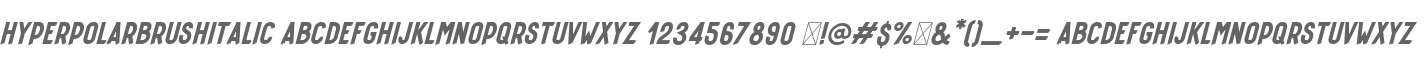 HyperPolarBrushItalic Italic