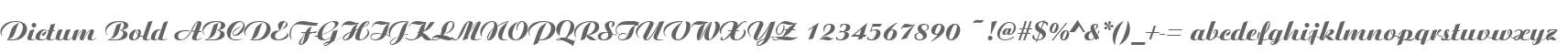 Dictum Bold