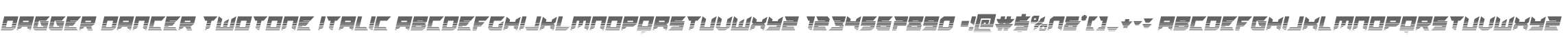 Dagger Dancer Twotone Italic