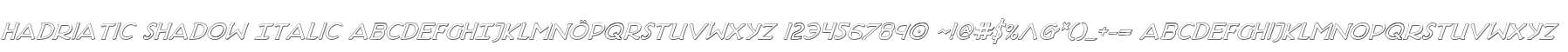 Hadriatic Shadow Italic