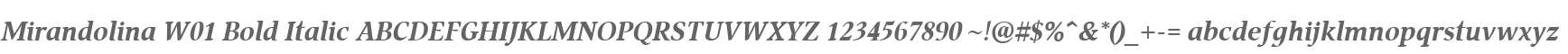 Mirandolina W01 Bold Italic