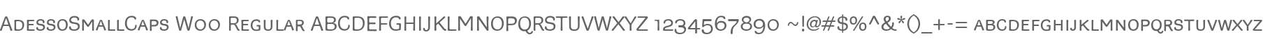 AdessoSmallCaps W00 Regular
