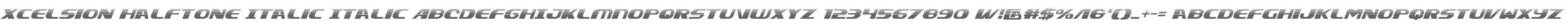 Xcelsion Halftone Italic Italic