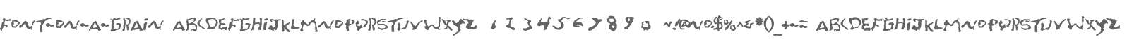Font-On-A-Grain