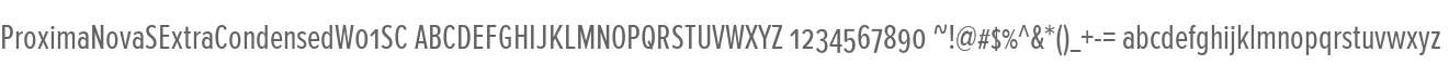 ProximaNovaSExtraCondensedW01SC