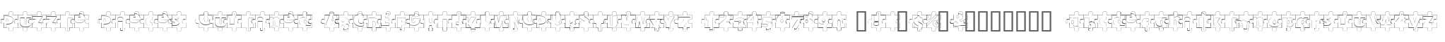 Puzzle Pieces Outlined