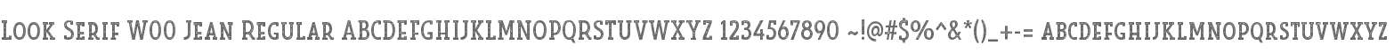 Look Serif W00 Jean Regular