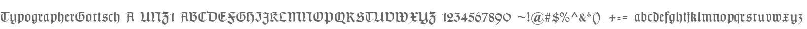 TypographerGotisch A UNZ1
