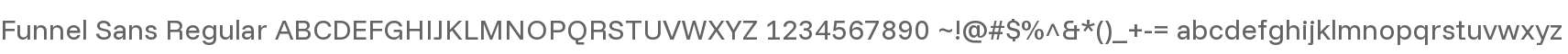 Funnel Sans