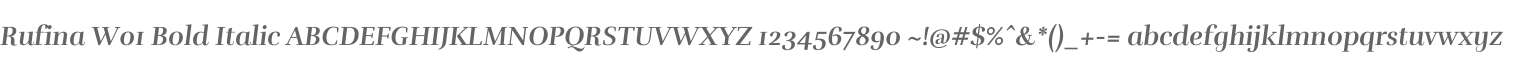 Rufina W01 Bold Italic