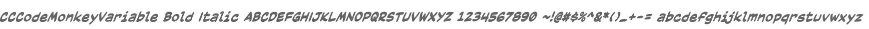 CCCodeMonkeyVariable Bold Italic