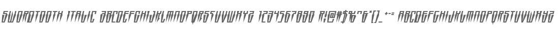 Swordtooth Italic