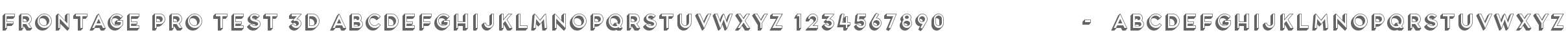 Frontage Pro Test 3D