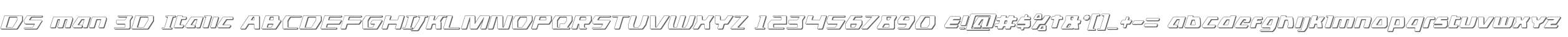 DS man 3D Italic