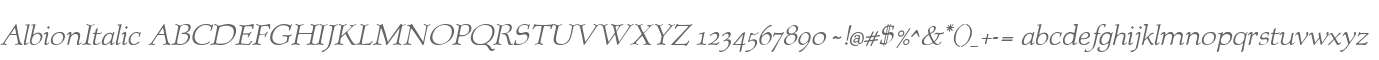 AlbionItalic