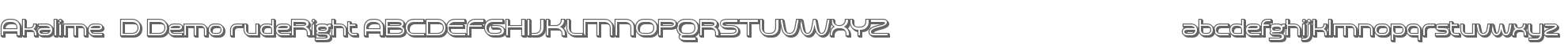 Akalime 3D Demo rudeRight