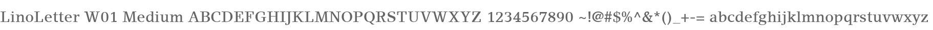 LinoLetter W01 Medium