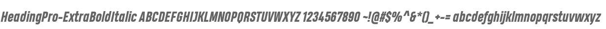 Heading Pro ExtBd