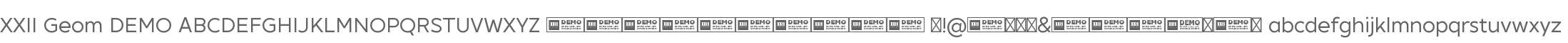 XXII Geom DEMO