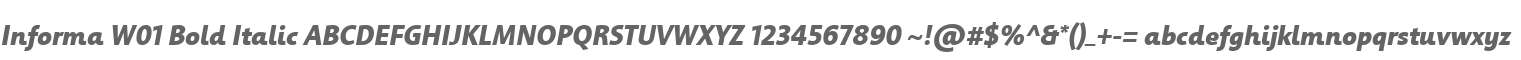 Informa W01 Bold Italic
