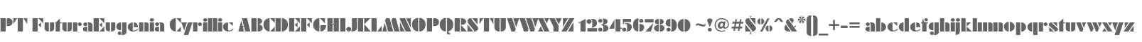 PT FuturaEugenia Cyrillic