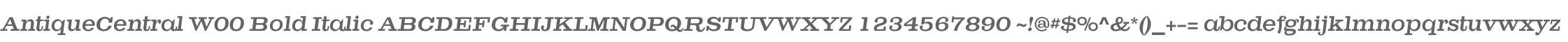 AntiqueCentral W00 Bold Italic