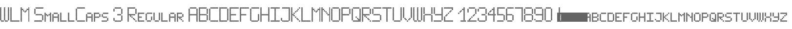 WLM SmallCaps 3 Regular