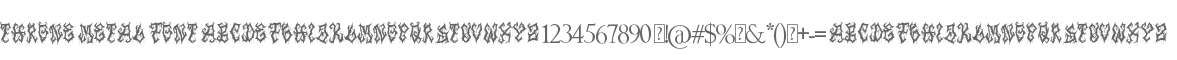 Throne Metal Font