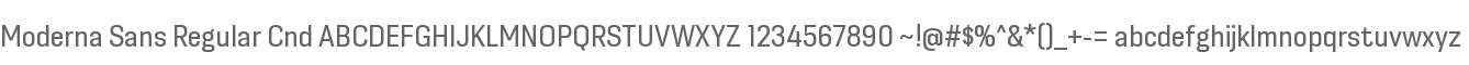 Moderna Sans Cnd