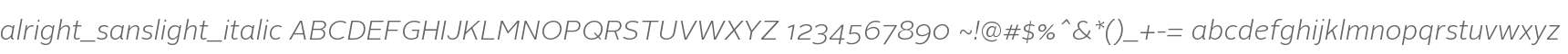 alright_sanslight_italic