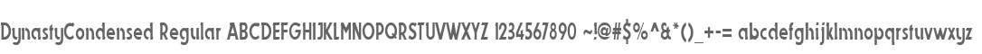 DynastyCondensed Regular