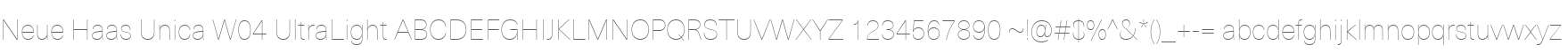 Neue Haas Unica W04 UltraLight