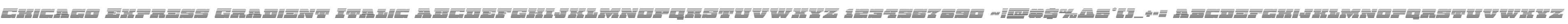 Chicago Express Gradient Italic