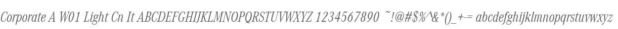 Corporate A W01 Light Cn It