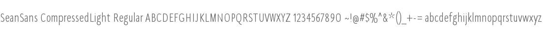 SeanSans CompressedLight Regular