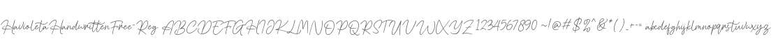 Havioleta Handwritten Free