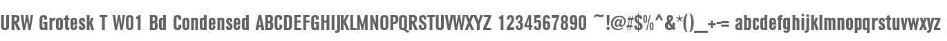 URW Grotesk T W01 Bd Condensed