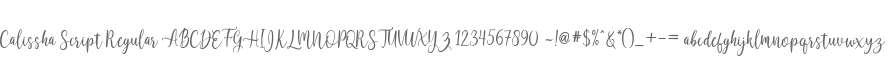 Calissha Script