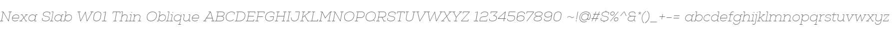 Nexa Slab W01 Thin Oblique
