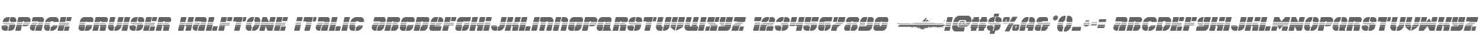 Space Cruiser Halftone Italic