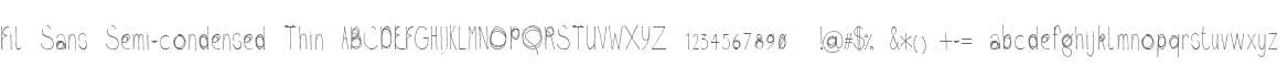 Fil Sans Semi-condensed Thin