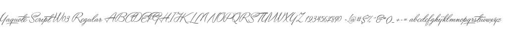 Yaquote Script W03 Regular