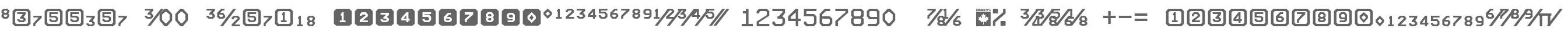 Screener W00 Numerals